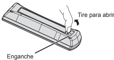 PANASONIC TX-42A400E - Instalación / extracción de las pilas del mando a distancia - 1