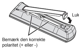 PANASONIC TX-42A400E - Installation / fjernelse af fjernbetjeningens batterier - 2