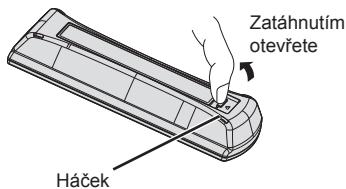 PANASONIC TX-42A400E - Instalace /vyjmuti baterii dalkového ovladače - 1