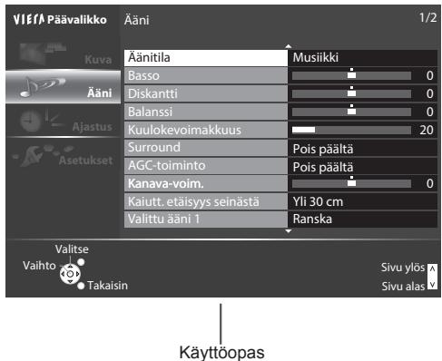 PANASONIC TX-42A400E - Kuvarutunaytöjen - käytöoppaan käytäminen - 1