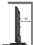 PANASONIC TX-42A400E - Alä tuki takana olevia tuuletusaukkoja - 2