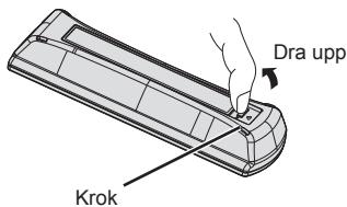 PANASONIC TX-42A400E - Satta i / ta ur fjarrkontrollens batterier - 1