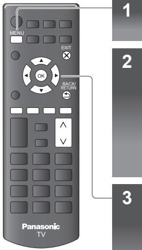 PANASONIC TX-42A400E - Cómo utiliser las unidades de los ☆menús - 1