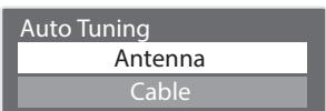 PANASONIC TX-42A400E - Select [Antenna] and start tuning - 1