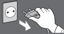 PANASONIC TX-42A400E - Handtering af stikket og ledningen - 1