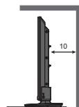 PANASONIC TX-42A400E - Ikke blokker ventilasjonshettene pa baksiden - 2