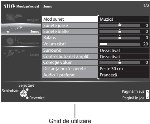 PANASONIC TX-42A400E - Utilizarea afisajelor de pe ecran - Ghid de utilizes - 1