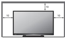 PANASONIC TX-42A400E - Do not block the rear air vents - 1