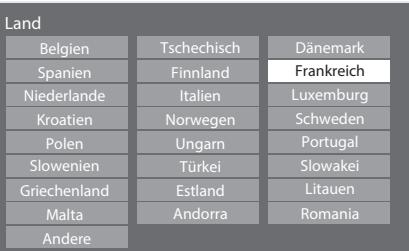 PANASONIC TX-42A400E - Wahlen Sie Ihr Land aus. - 1