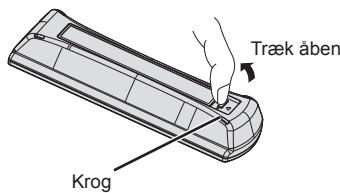 PANASONIC TX-42A400E - Installation / fjernelse af fjernbetjeningens batterier - 1