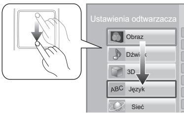 PANASONIC DMP BDT500 - ■ Przesuwanie podstawienia lub kursora - 2