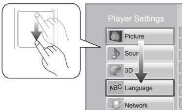 PANASONIC DMP BDT500 - Move the highlight or the pointer - 2