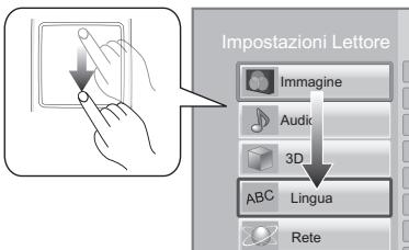 PANASONIC DMP BDT500 - Spostare l'evidenziazione o il punctatore - 2