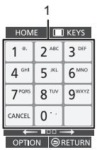 PANASONIC DMP BDT500 - Utilisation de l'écran KEYS - 3