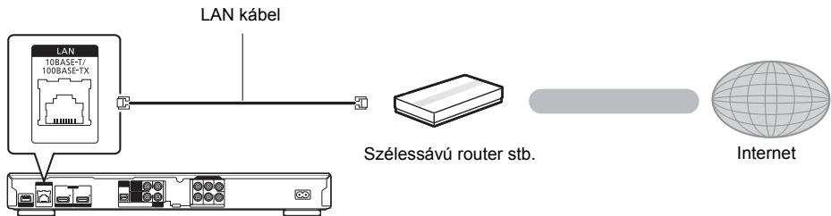 PANASONIC DMP BDT500 - LAN kábel csatlakoztatás - 1