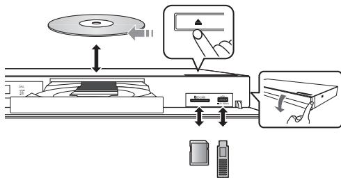 PANASONIC DMP BDT500 - Tietovälineen laittaminentalai poistaminen - 1
