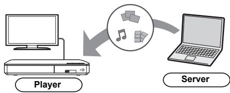 PANASONIC DMP-BDT160EF - Wiedergabe von Inhalten auf dem DLNA-Server - 1