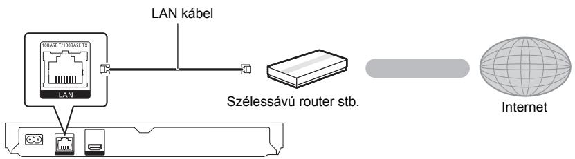 PANASONIC DMP-BDT160EF - LAN kabel csatlakoztatás - 1