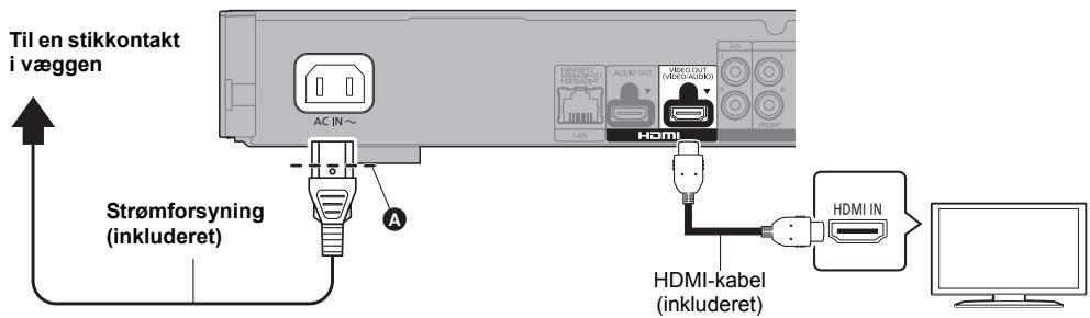 PANASONIC DMP-UB900 - TRIN 1 : Tilslutting til et fjernsyn - 1
