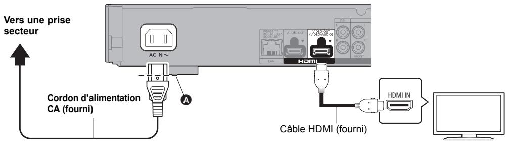 PANASONIC DMP-UB900 - Étape 1 : connexion à un téléviseur - 1