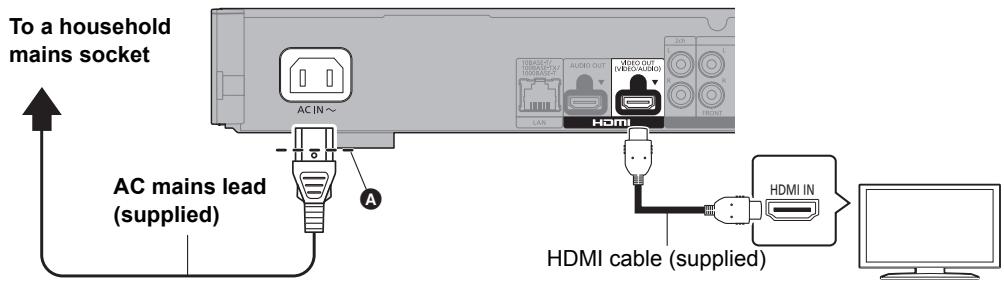 PANASONIC DMP-UB900 - STEP 1: Connecting to a TV - 1