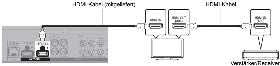 PANASONIC DMP-UB900 - Anschlieben eines Verstärkers an einen 4K-kompatiblen Fernseher - 1