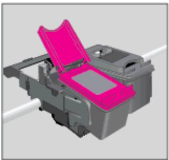 HP MULTIFONCTION JET D ENCRE ENVY 4507 - Clean the ink cartridge contacts - 4
