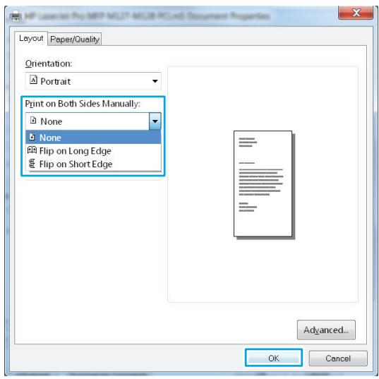 HP LASERJET PRO MFP M127FN (CZ181A) - Manually print on both sides (Windows) - 3