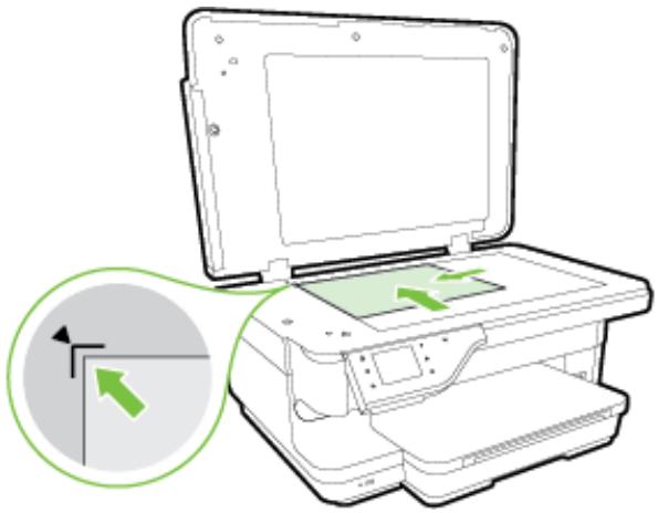 HP OFFICEJET 7612 - To load an original on the scanner glass - 2