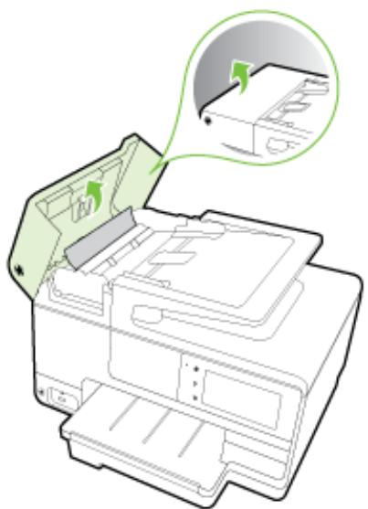 HP OFFICEJET PRO 8610 - Clear paper jams in the automatic document feeder - 1