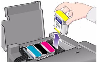 HP DESIGNJET 130R - Remplacement des cartouches d'encre - 6