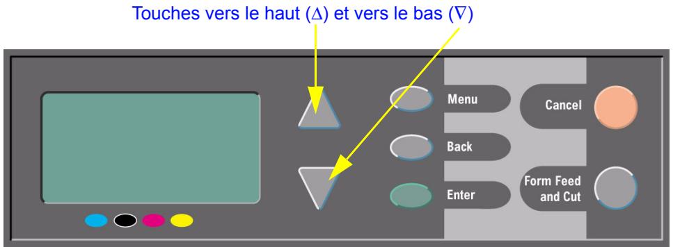 HP DESIGNJET 130R - Affichage du panneau avant - 1