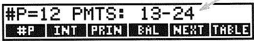 HP 17BII - To calculate and display an amortization schedule:\* - 2