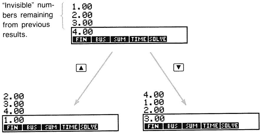 HP 17BII - The History Stack of Numbers - 1