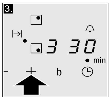 SIEMENS EH611BL17E - Programming the cooking time. - 2