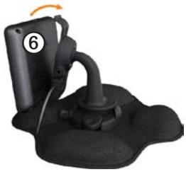 GARMIN DEZL 560LT - Installing the Portable Friction Mount - 3