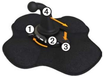 GARMIN DEZL 560LT - Removing the Mounting Arm from the Mounting Base - 1
