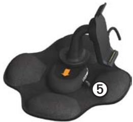 GARMIN DEZL 560LT - Installing the Portable Friction Mount - 2