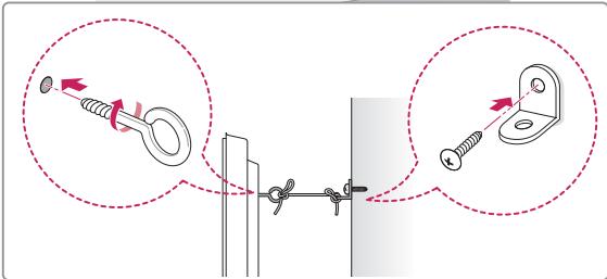 LG 42LN5400 - Securing the TV to a wall - 2