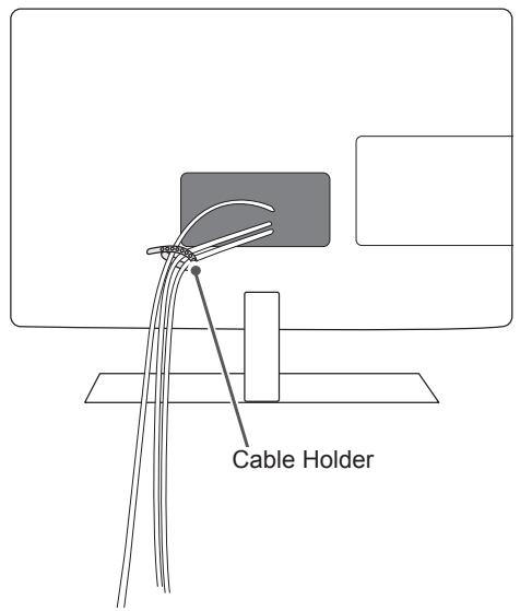 LG 42LN5400 - Tidying cables - 1