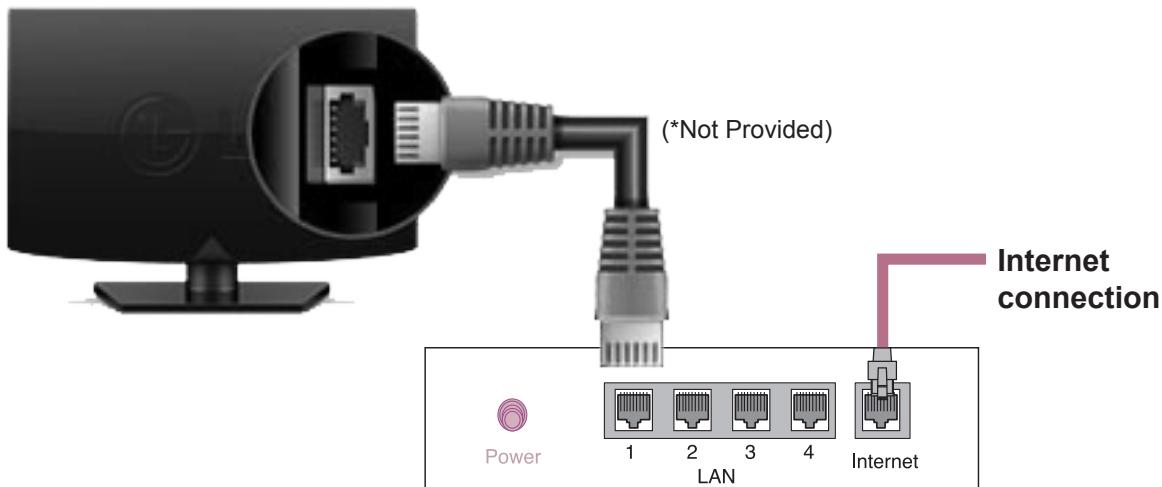 LG 42LN5400 - Wired Network Connection - 1