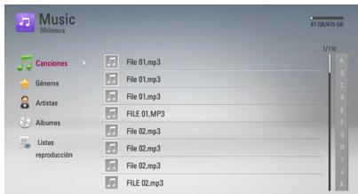 LG HR939D - Cómo utiliser la Biblioteca de Música - 2