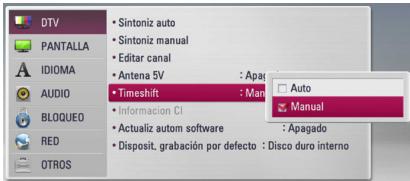 LG HR939D - Configurar el Timeshift - 1
