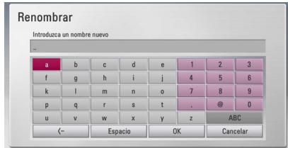 LG HR939D - Cómo nombrerar un archivo/ carbeta - 1