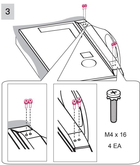 LG 55LA970V - Attaching the stand - 9