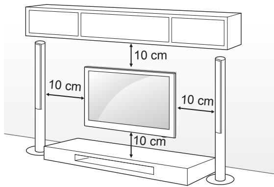 LG 55LA970V - Mounting on a wall - 1