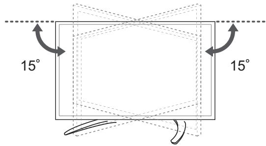 LG 55LA970V - Ajustar o ângulo da TV para seADEQUAR à sua perspectiva - 1