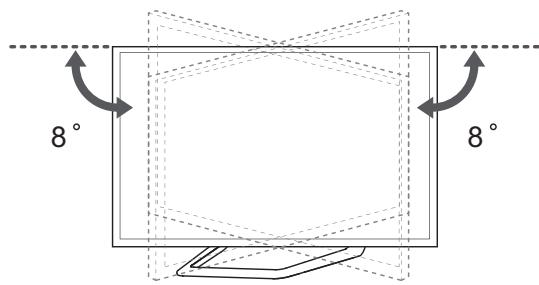 LG 55LA970V - Einstellen des Fernsehgerätes für einen optimalen Blickwinkel - 3