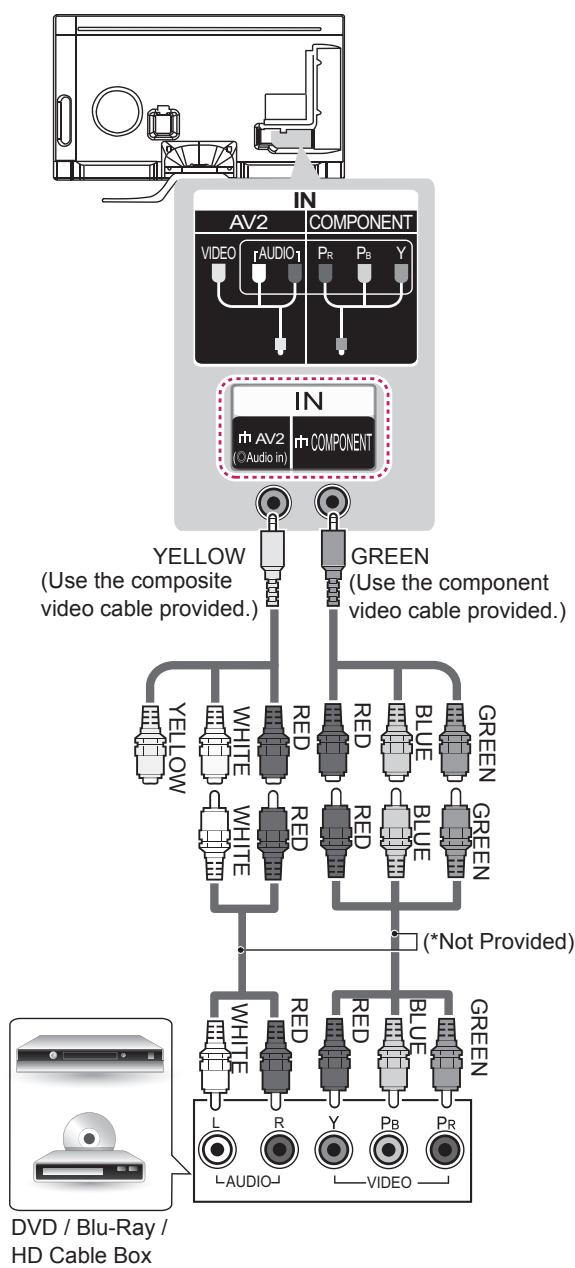 LG 55LA970V - Component connection - 1