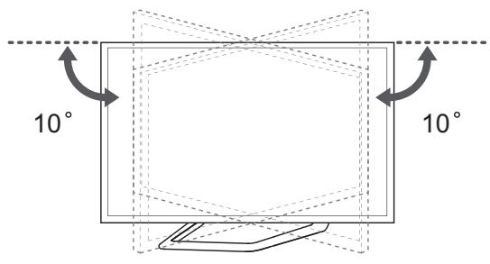 LG 55LA970V - Adjusting the angle of the TV to suit view - 2